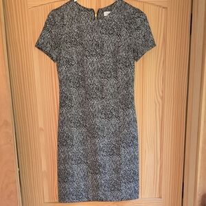 Calvin Klein Gray Sheath Mini Dress Crew Neck